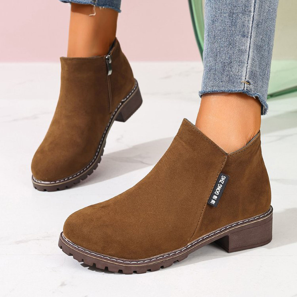 Woman Formal Wear - Women Autumn Winter Ankle Boots Side