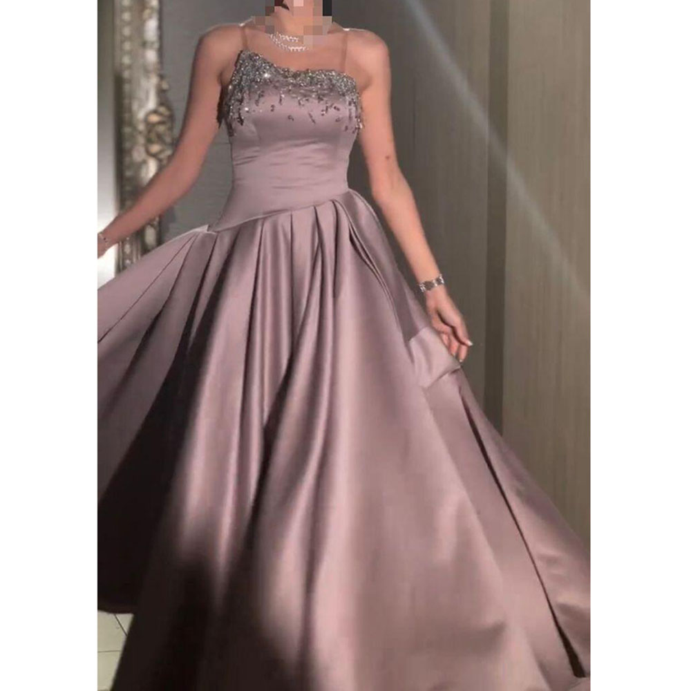 Formal Dress Female - 2025 Purple Evening Dresses Women Strapless