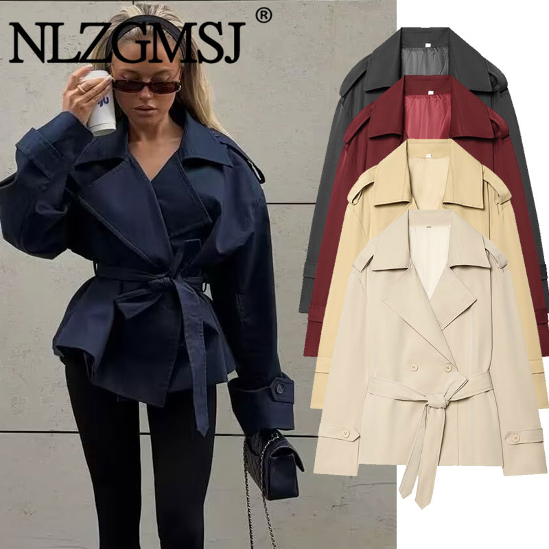 Trench Coat Formal - Nlzgmsj 2026 Spring French Style Women