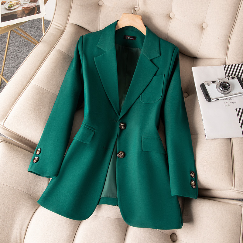 Women'S Office Formal Wear For Ladies - Blue Black Green Women Formal Blazer