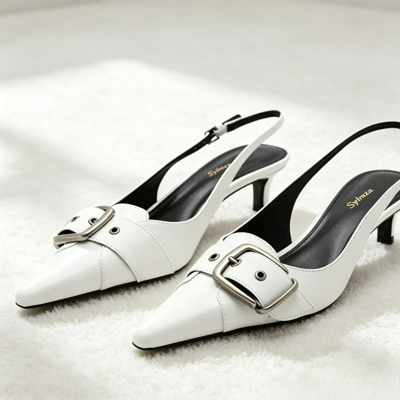 Sexy Pointed Toe Backless Desi - Slingback Heel Formal recension och pris