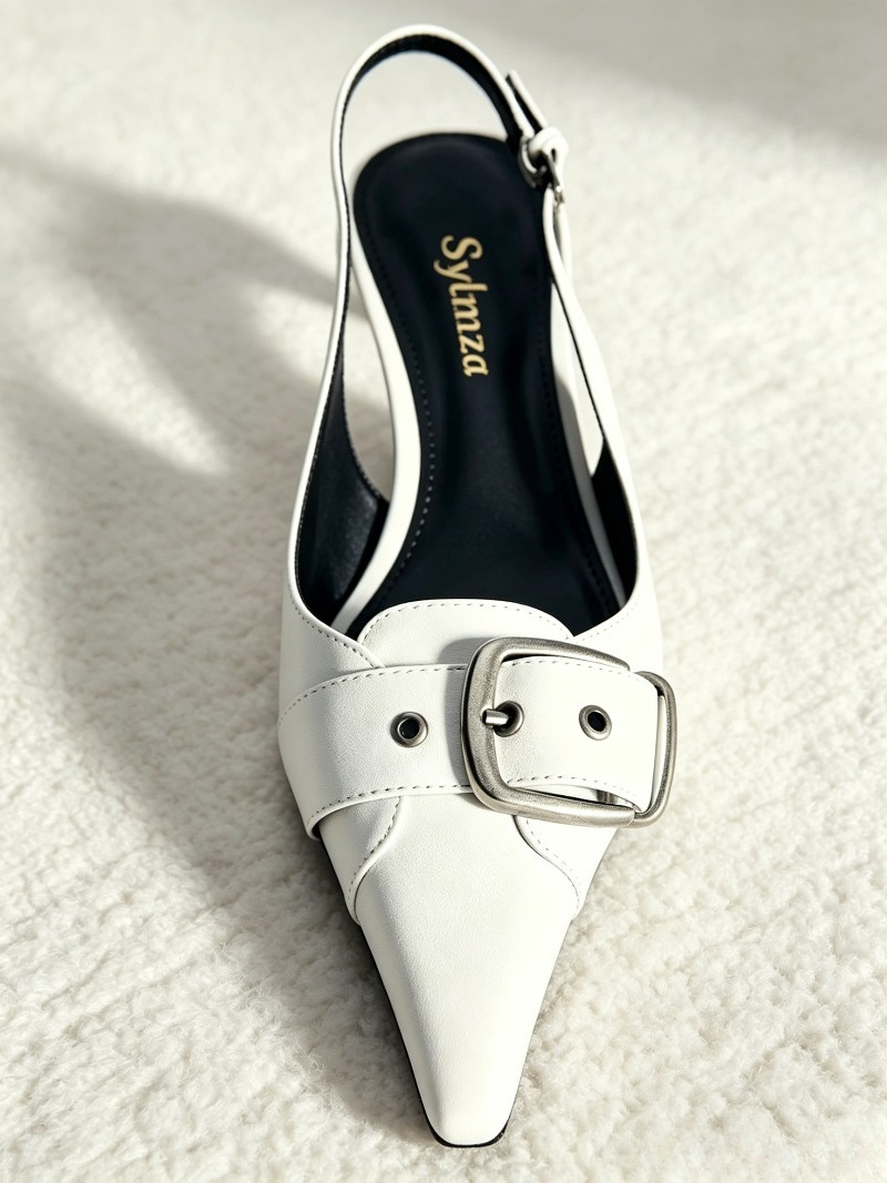 Sexy Pointed Toe Backless Desi - Slingback Heel Formal recension och pris