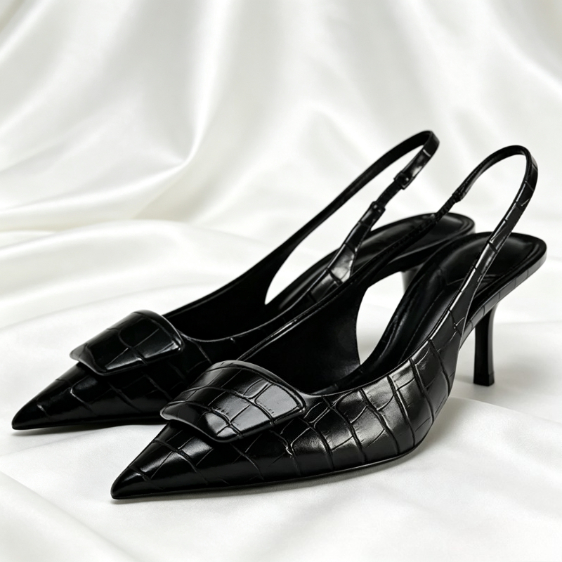 Sexy Pointed Toe Designer Pump - Slingback Heel Formal recension och pris