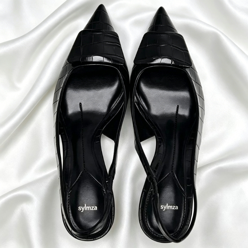 Sexy Pointed Toe Designer Pump - Slingback Heel Formal recension och pris