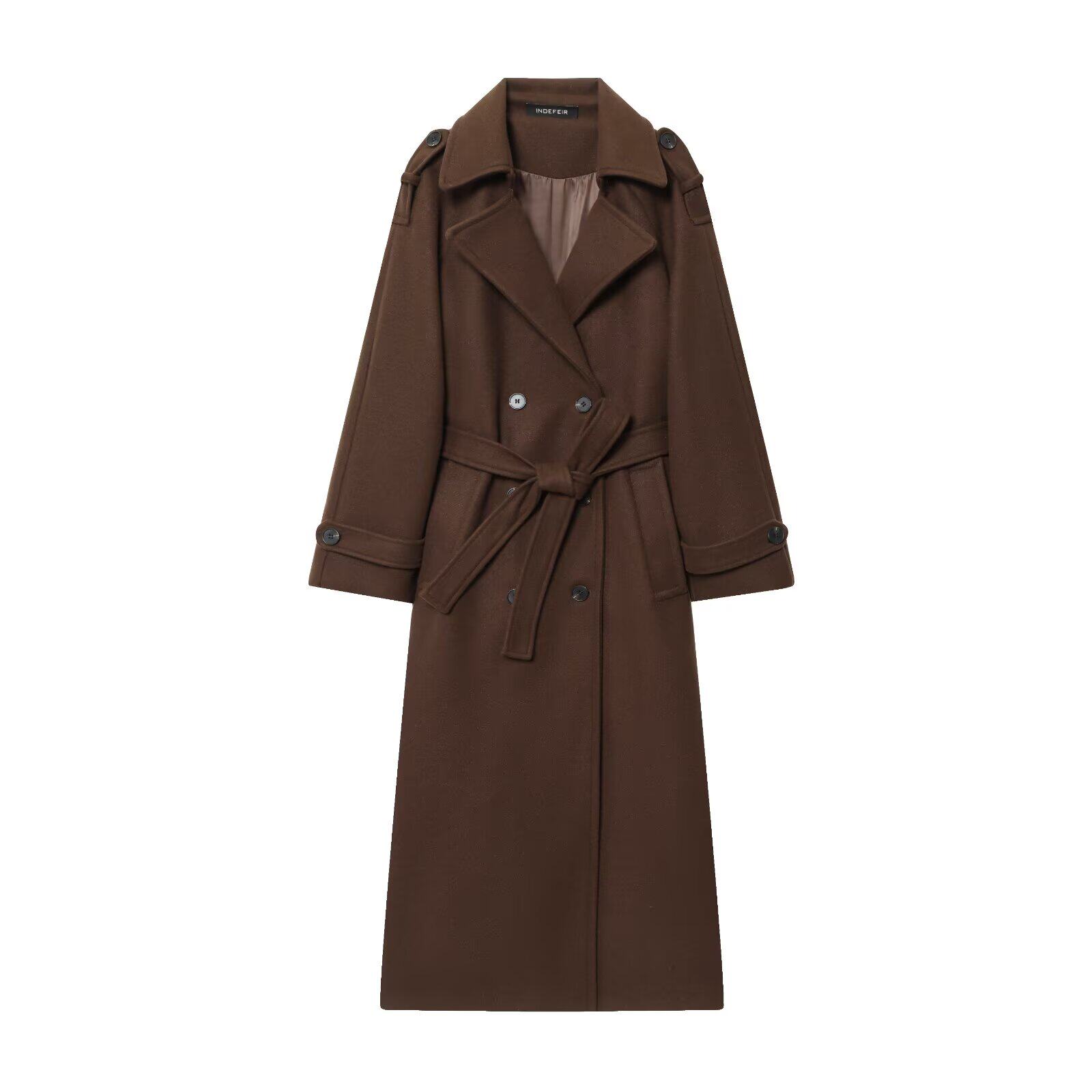 Women Fashion Black Trench Coa - Trench Coat Formal recension och pris