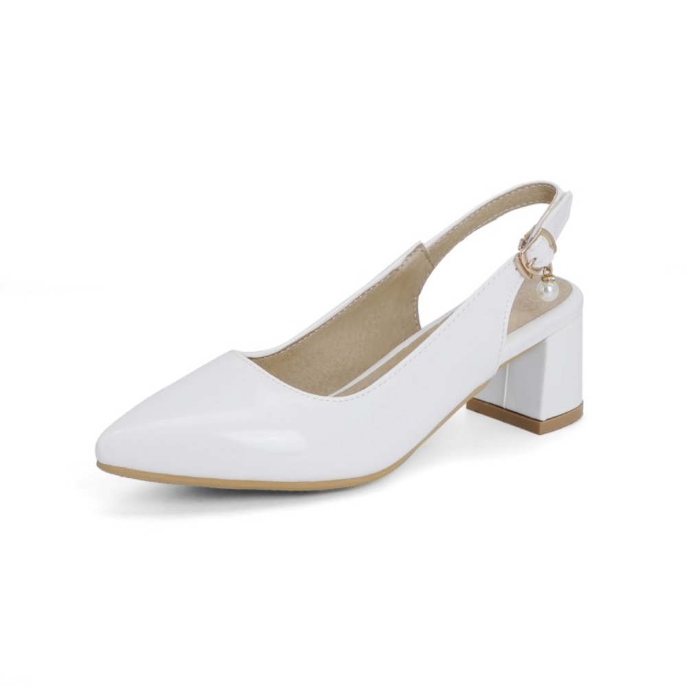 Patent Leather Slingback Pumps - Slingback Heel Formal recension och pris