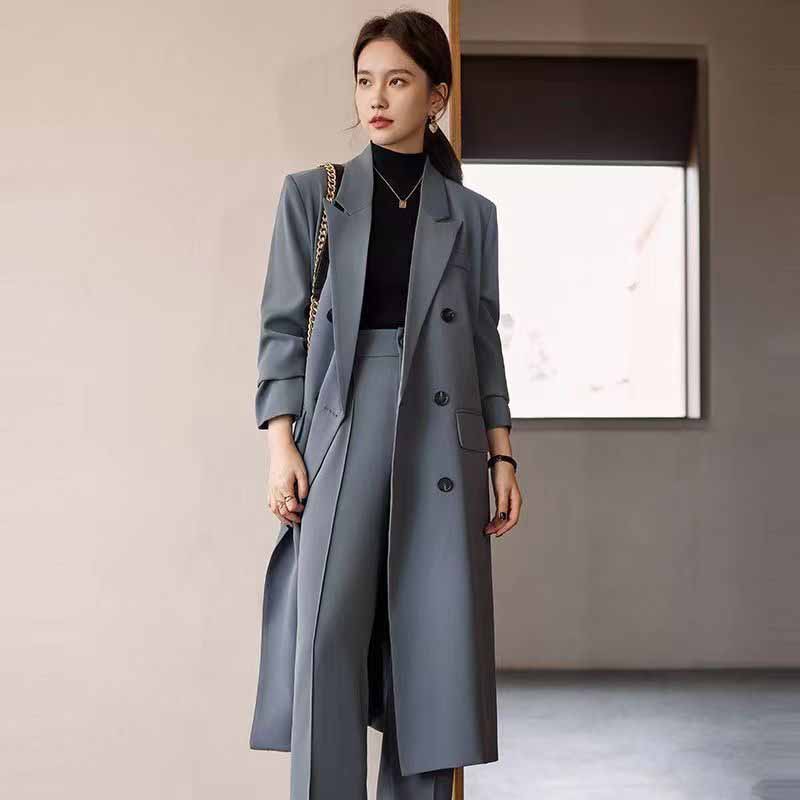 FANAN Elegant Long Trench Coat - Trench Coat Formal recension och pris