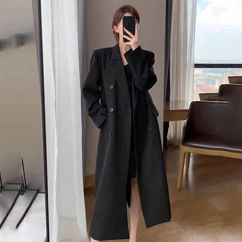 FANAN Elegant Long Trench Coat - Trench Coat Formal recension och pris