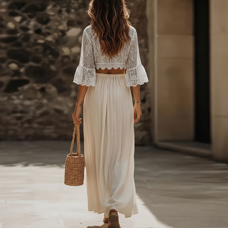 Womens Bohemian Lace Two Piece - Woman Formal Wear recension och pris