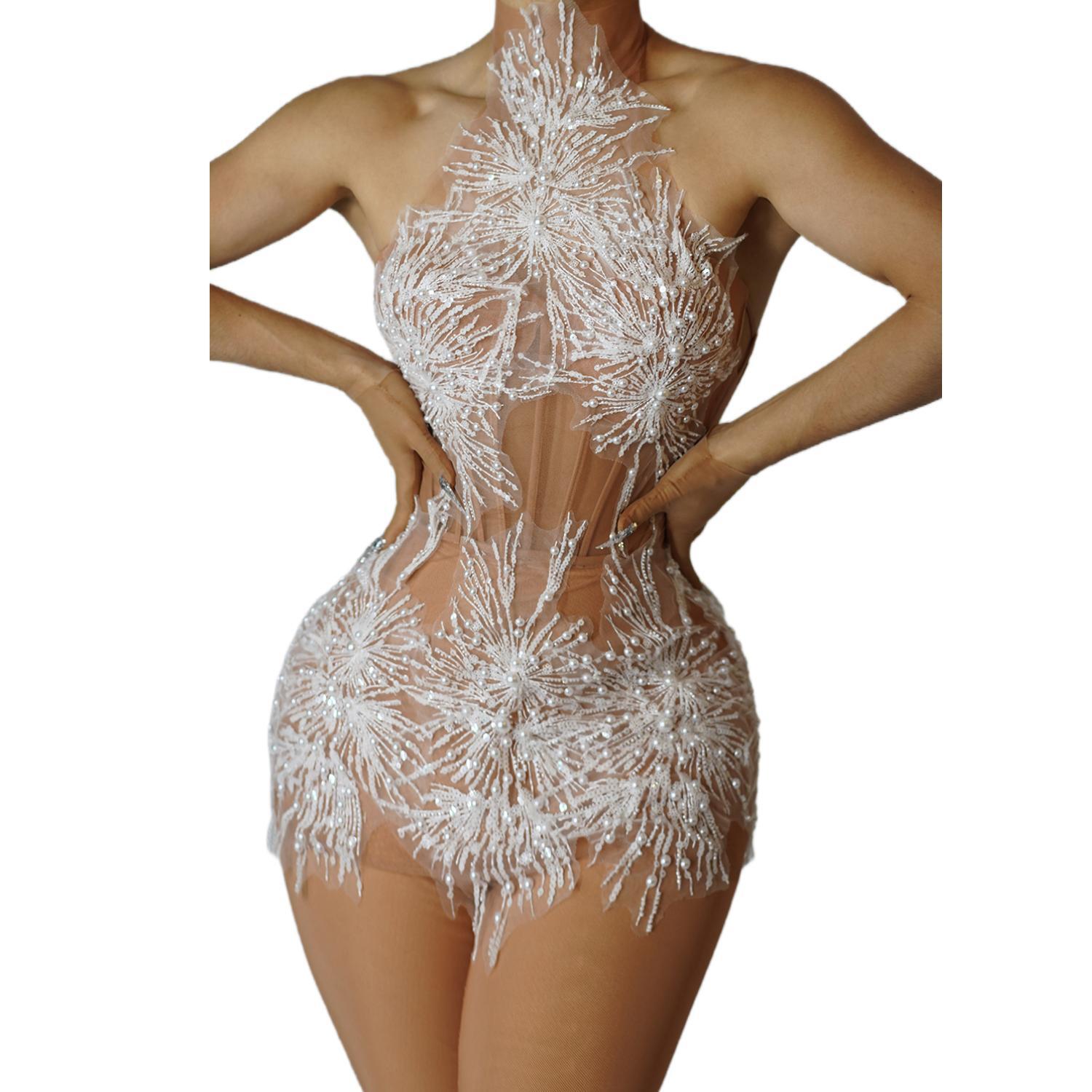 Sparkly Rhinestones Pearls Sno - Woman Formal Wear recension och pris