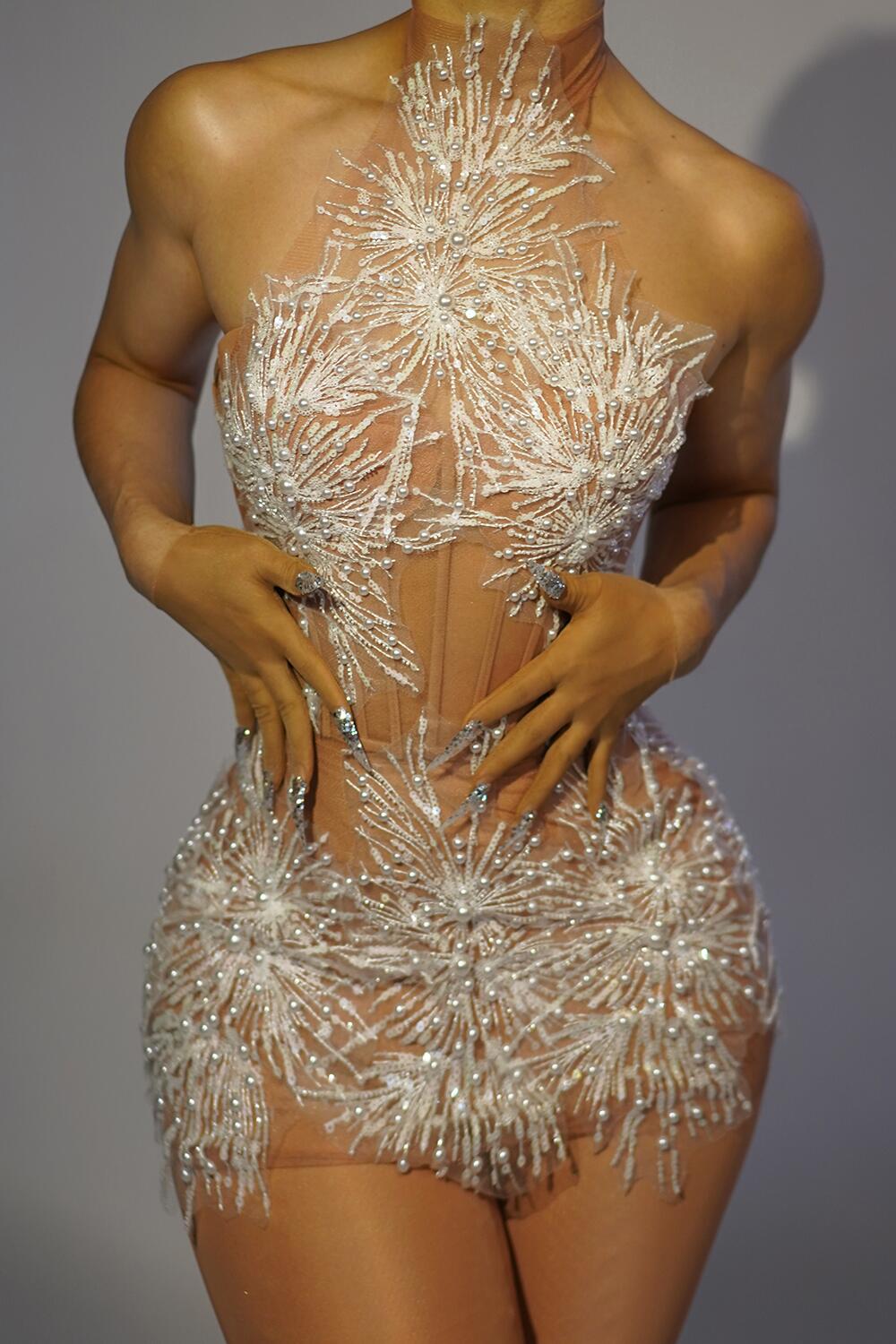 Sparkly Rhinestones Pearls Sno - Woman Formal Wear recension och pris