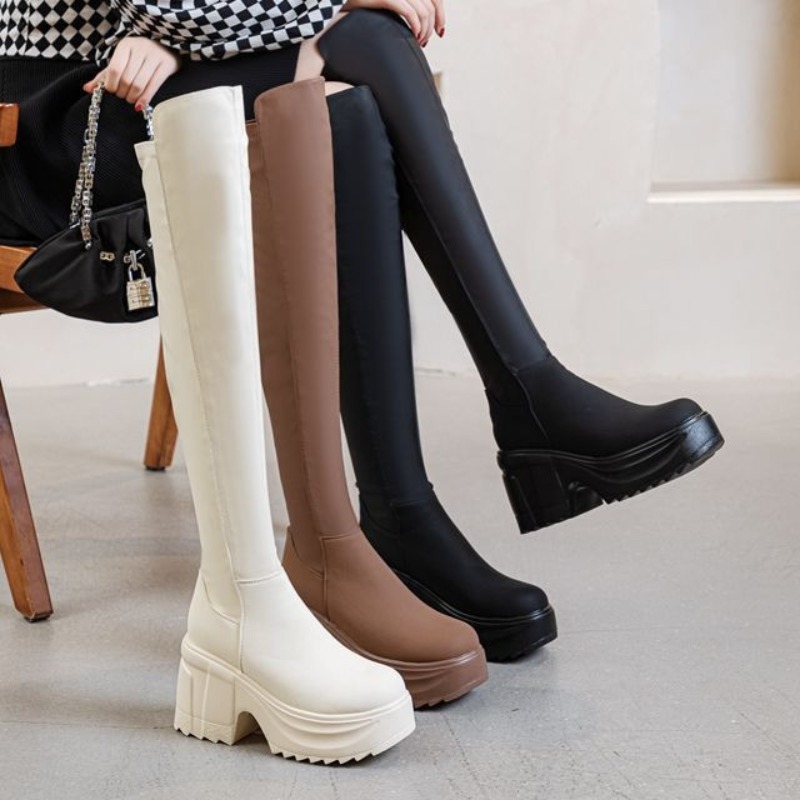 Womens Knee High Thick Sole Wi - Woman Formal Wear recension och pris