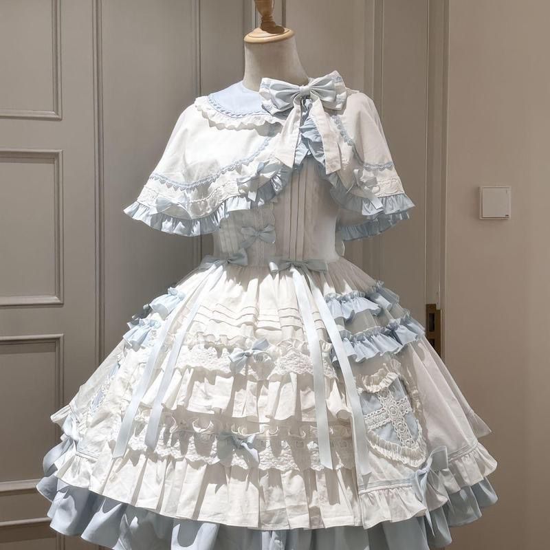 Japanese Cosplay Lolita 2 Piec - Shift Dress Sleeveless recension och pris
