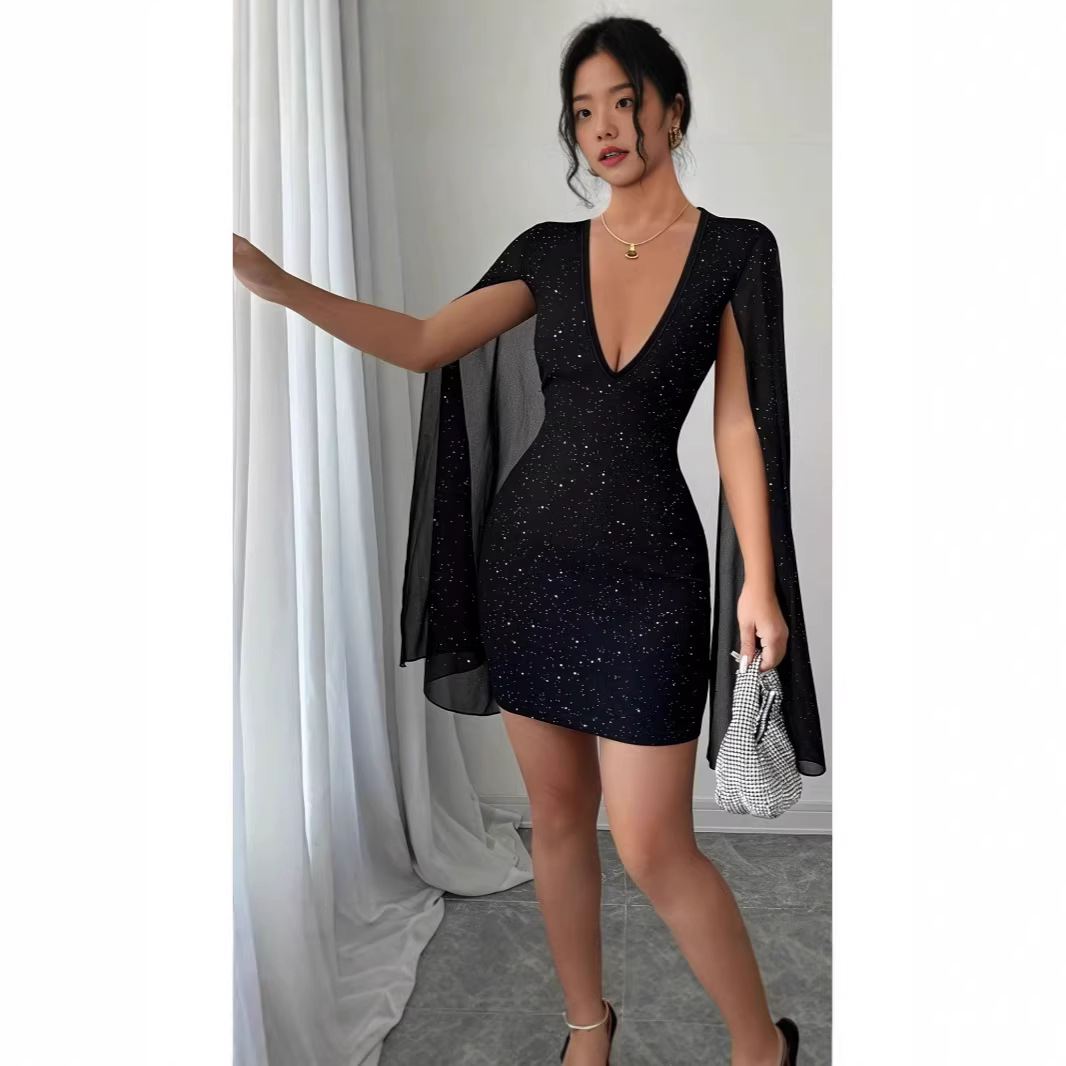 V Neck Bodycon Midi Dress Eleg - Woman Formal Wear recension och pris