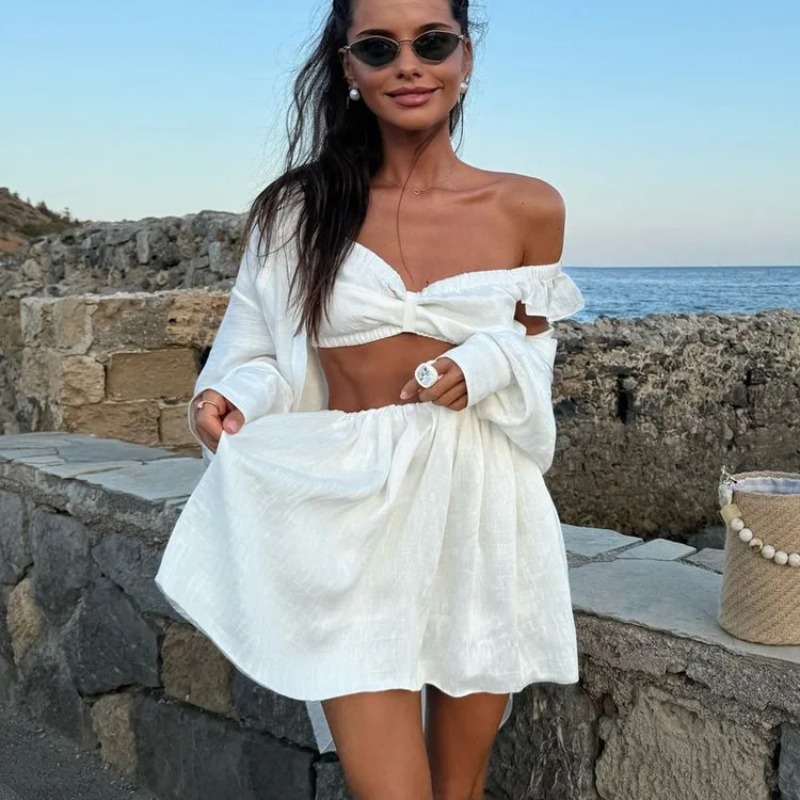 Tank Top Puffy Mini Skirt Two  - Shift Dress Sleeveless recension och pris