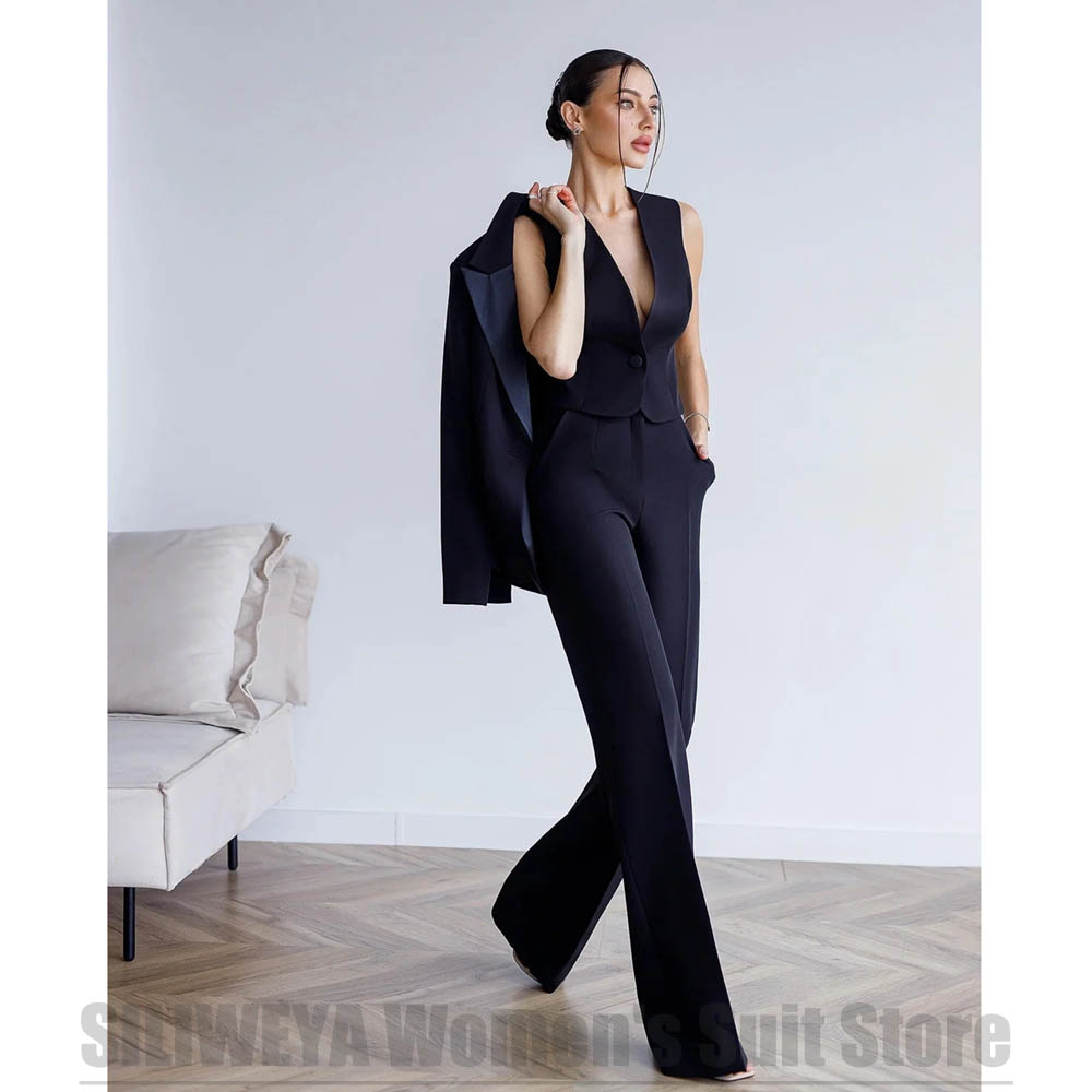 Women's 3 Piece Suit Blazer Ve - Women Formal Wear For Meeting recension och pris