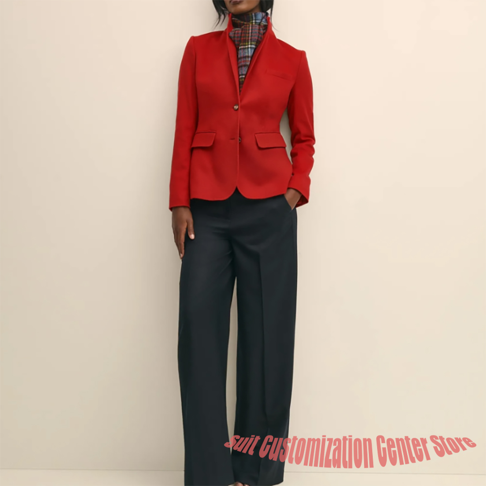Women's Navy Woolen Clothes Si - Women'S Office Formal Wear For Ladies recension och pris