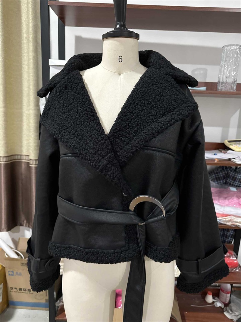 PU Leather Fur Black Women Jac - Women Formal Wear Winter recension och pris