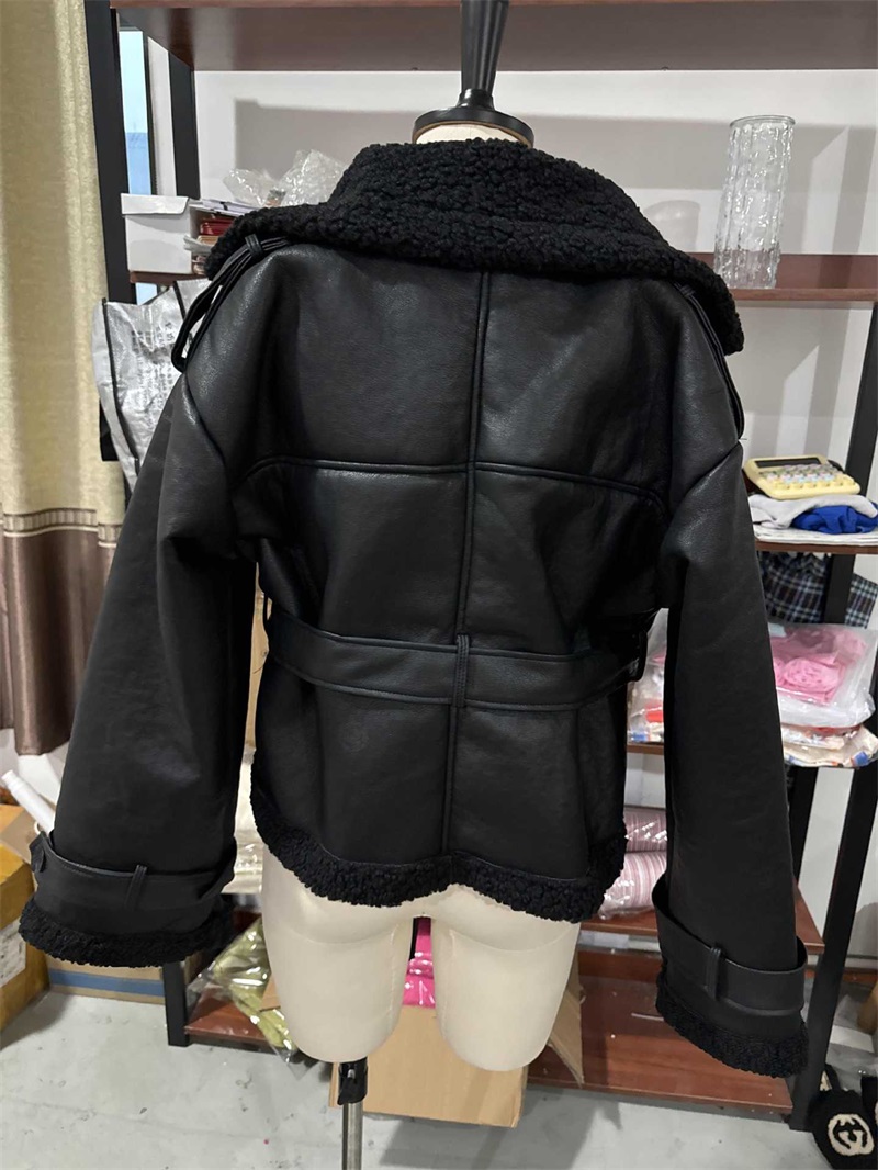 PU Leather Fur Black Women Jac - Women Formal Wear Winter recension och pris