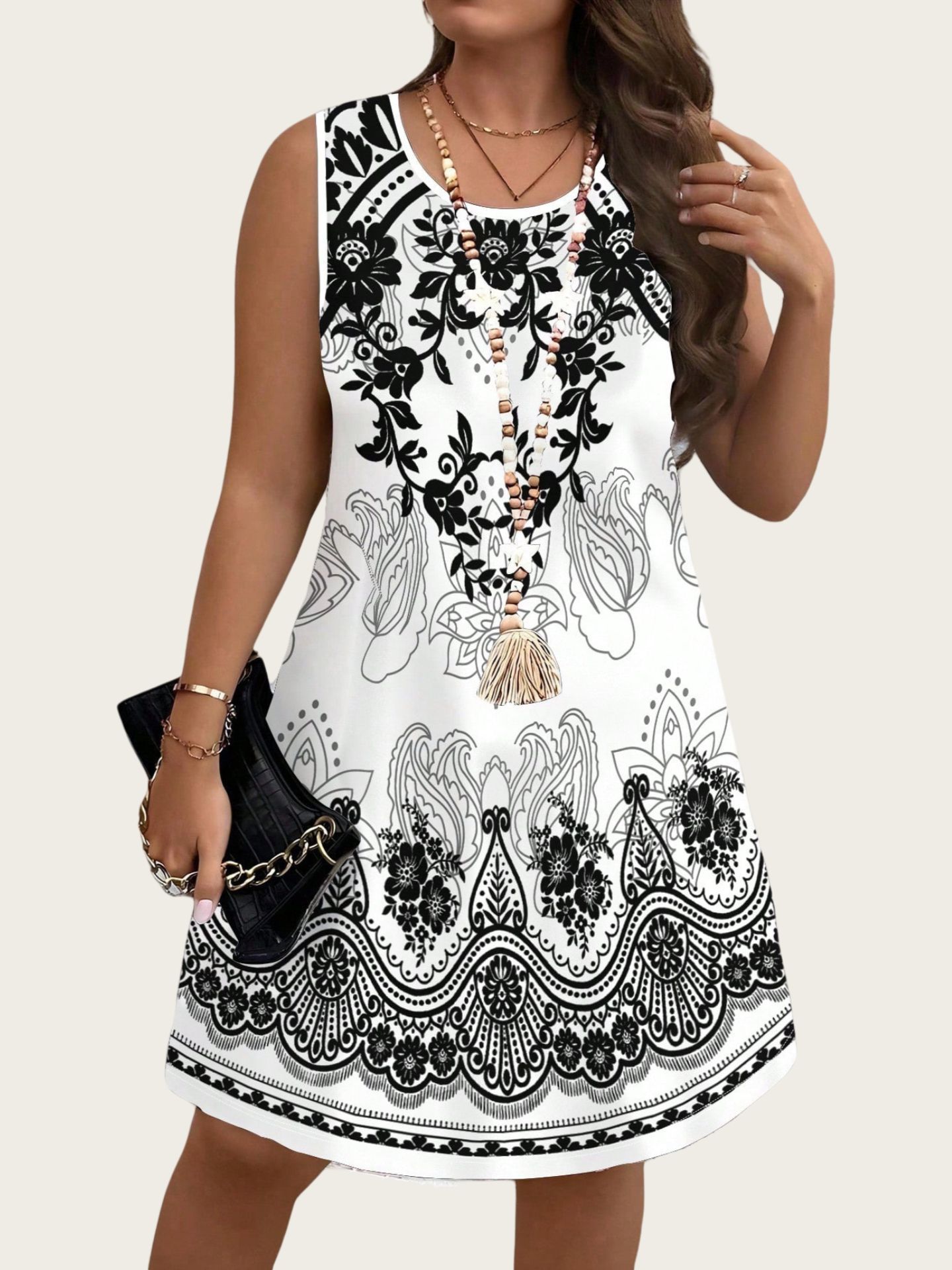 Ethnic Style Vintage Dresses 2 - Shift Dress Sleeveless recension och pris