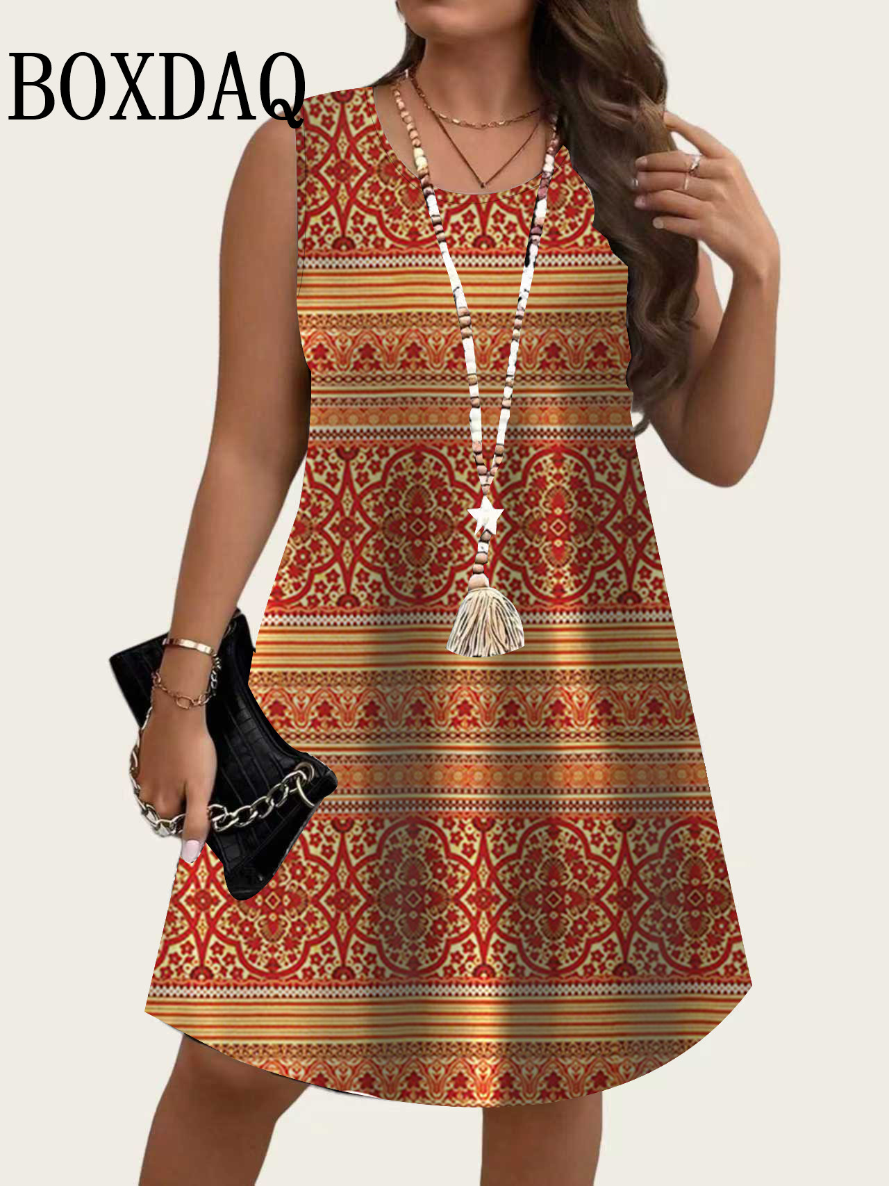 2026 Summer New Women's Sleeve - Shift Dress Sleeveless recension och pris