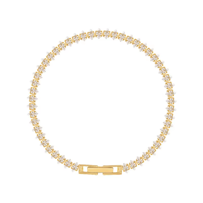 Dainty Gold CZ Bracelet – Wome - Formal Gala Wear Women recension och pris