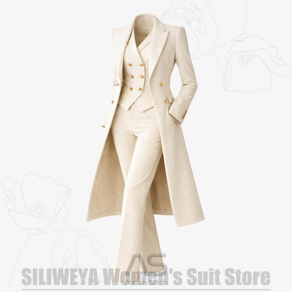 Women's Suit 3 Piece Double Br - Women'S Formal Wear Wedding recension och pris