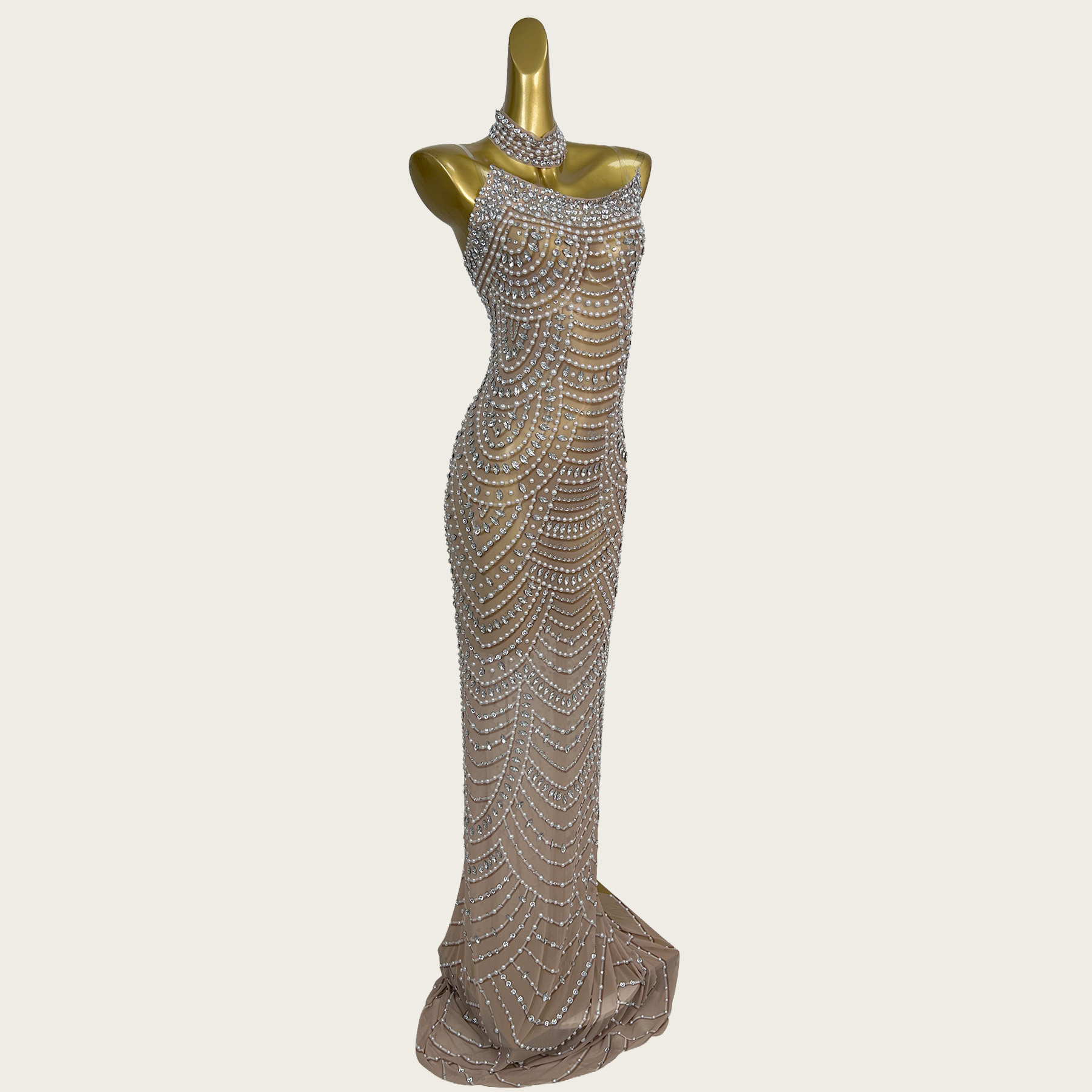 Sparkly Rhinestone Mermaid Eve - Formal Gala Wear Women recension och pris