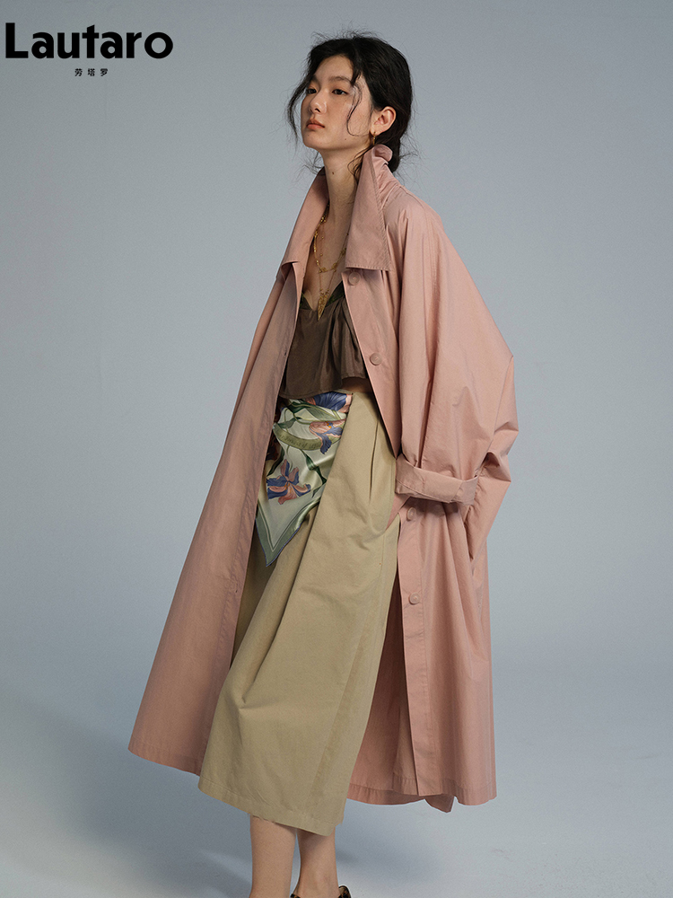 Lautaro Spring Autumn Long Ove - Trench Coat Formal recension och pris