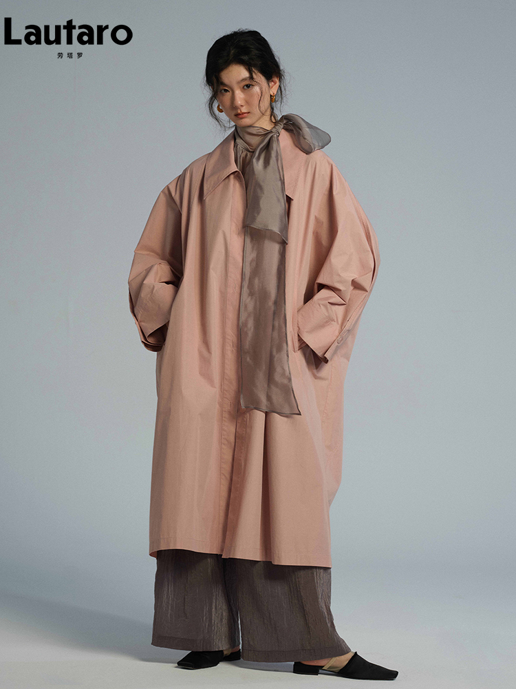 Lautaro Spring Autumn Long Ove - Trench Coat Formal recension och pris