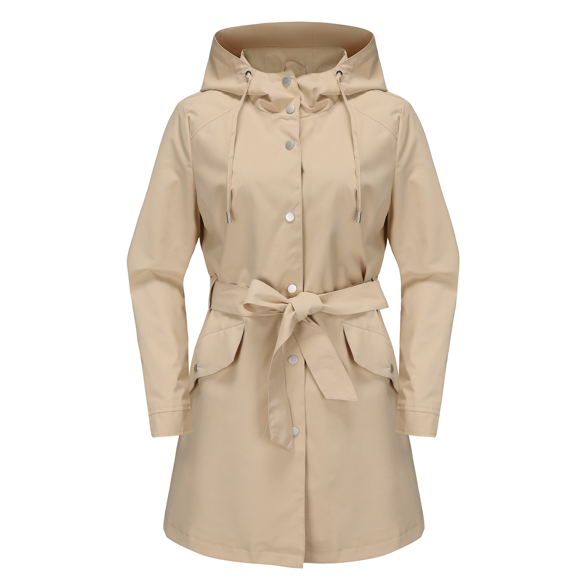 Spring Autumn New Hooded Water - Trench Coat Formal recension och pris