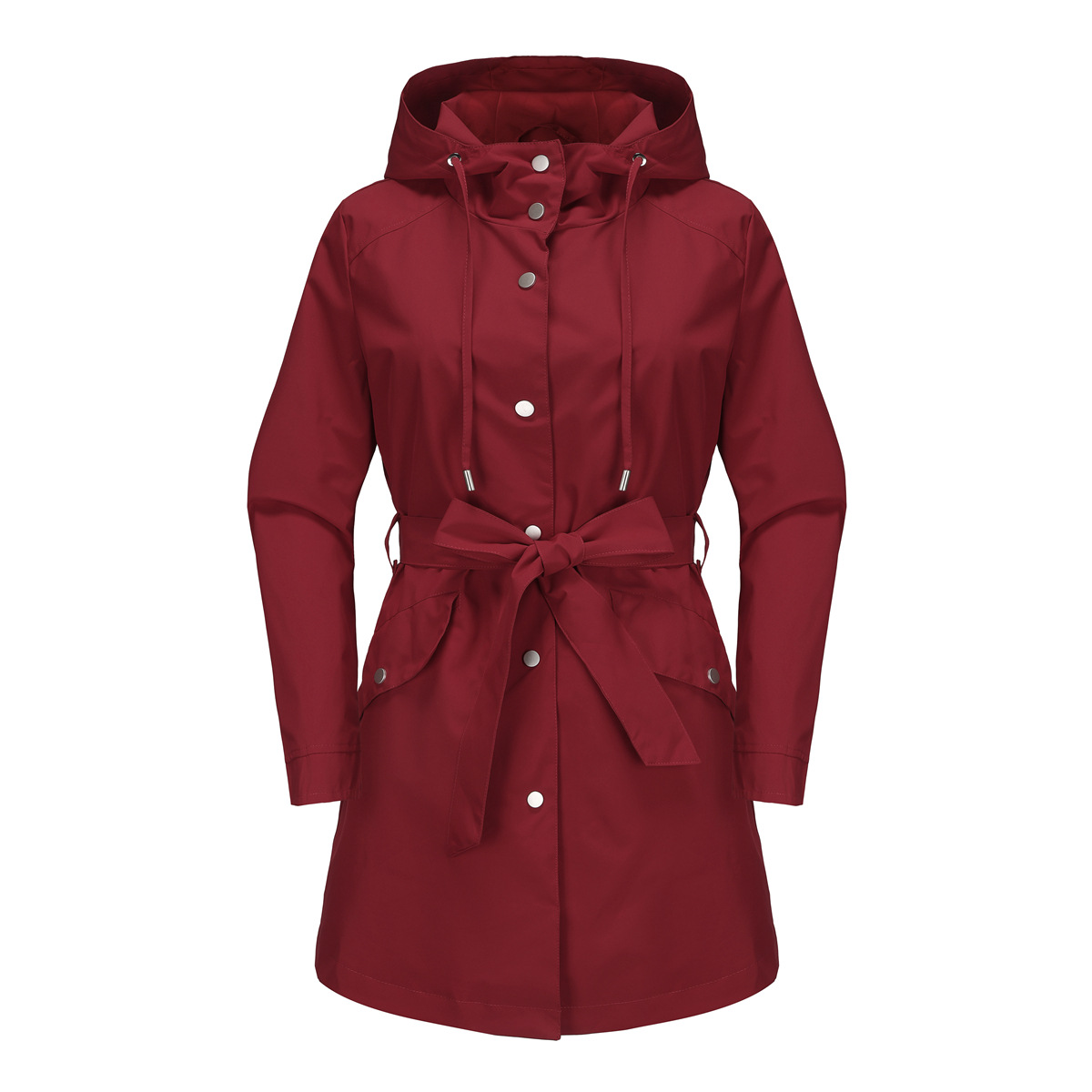 Spring Autumn New Hooded Water - Trench Coat Formal recension och pris