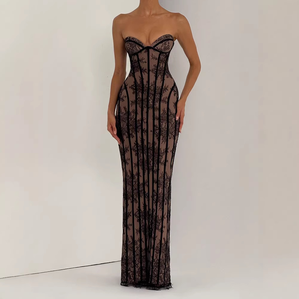 Strapless Bodycon Maxi Dress f - Woman Formal Wear recension och pris
