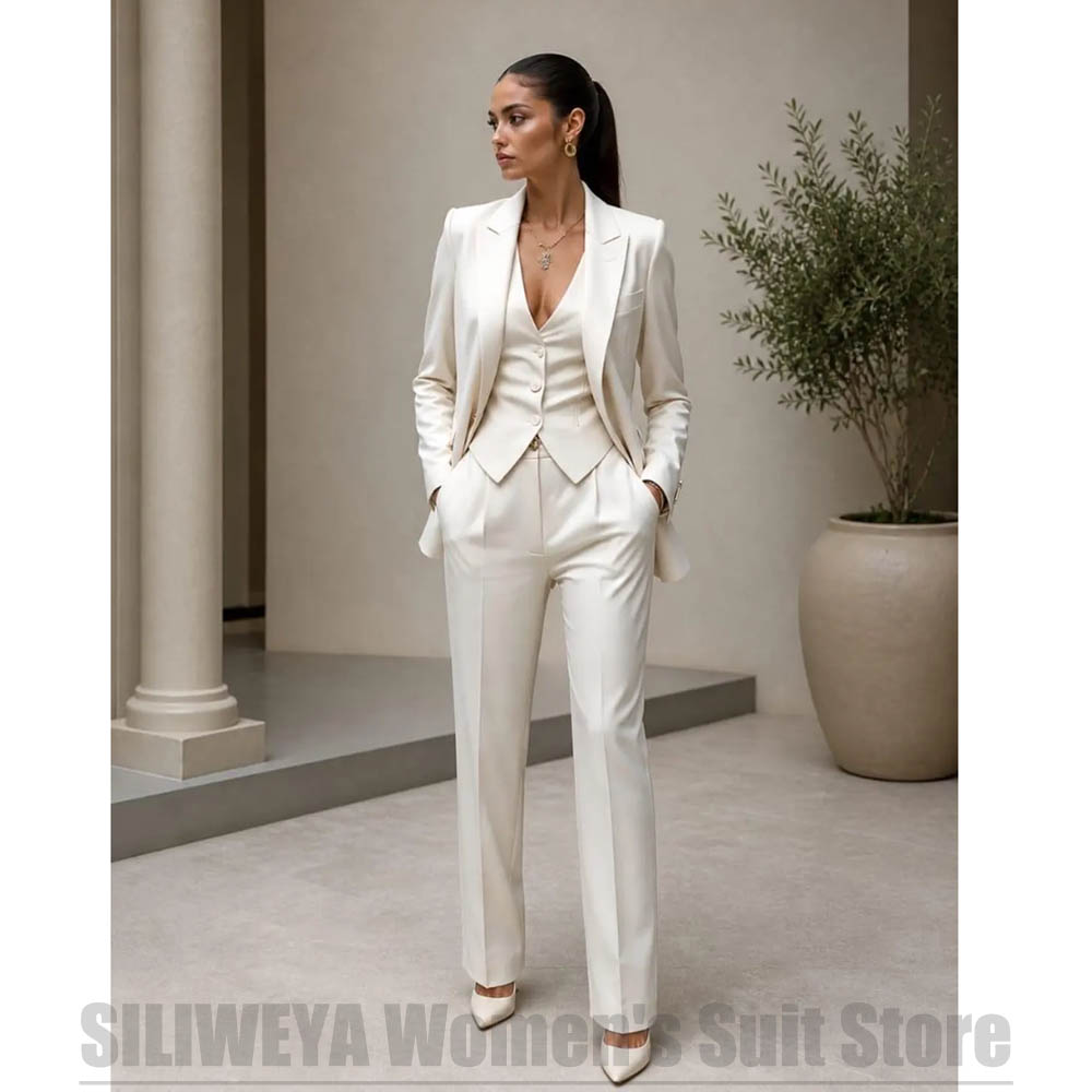 Women 3 Piece Suit Set Blazer  - Women'S Formal Wear Wedding recension och pris